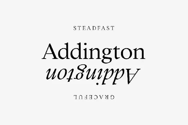 Addington font