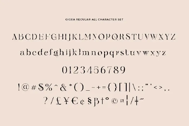 Gigxa font