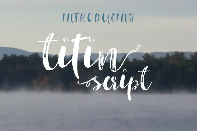 titin script font