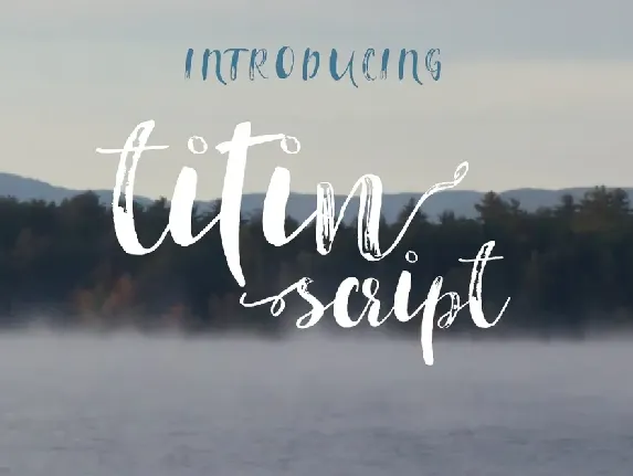 titin script font