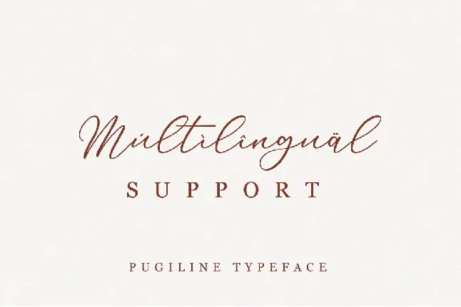 Pugiline font