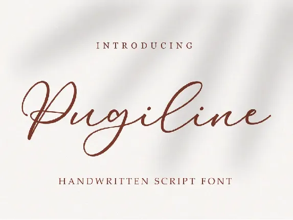 Pugiline font