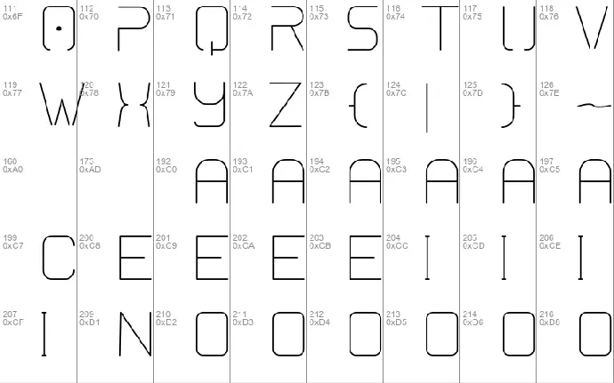 Sinestrea font