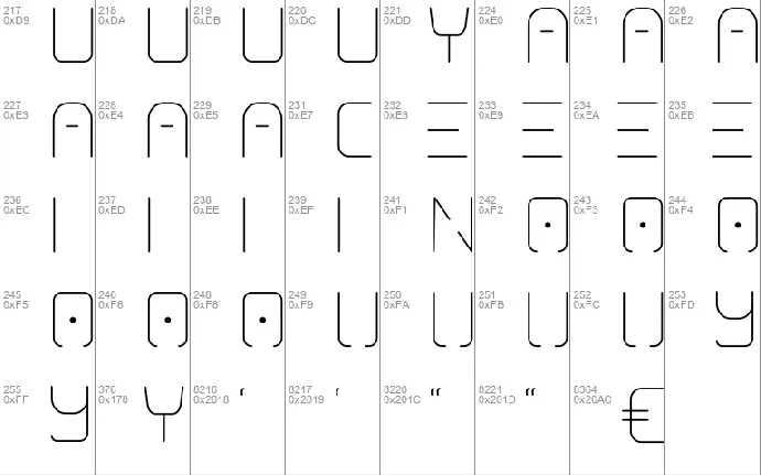 Sinestrea font