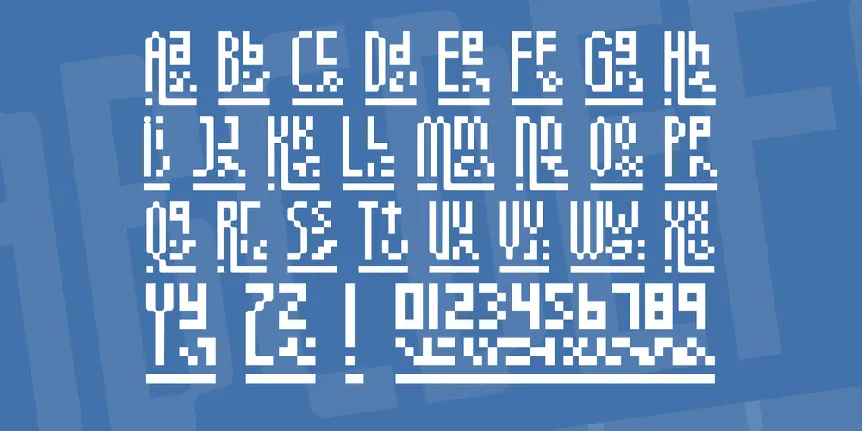 megapixel font