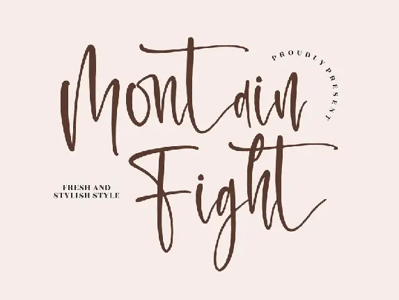 Montain Fight font