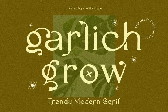 Garlich Grow font