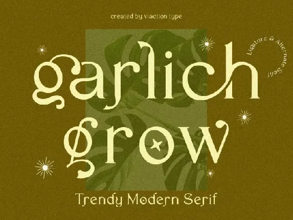 Garlich Grow font