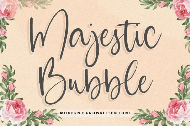 Majestic Bubble Handwritten font