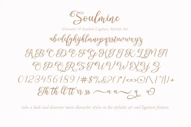 Soulmine Script font