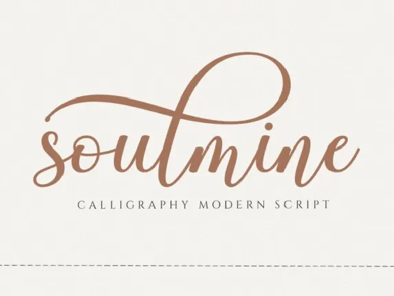 Soulmine Script font