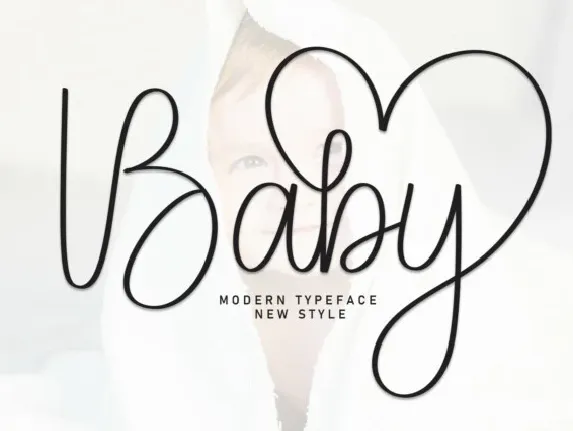 Baby Handwritten Typeface font