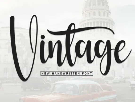 Vintage Calligraphy font