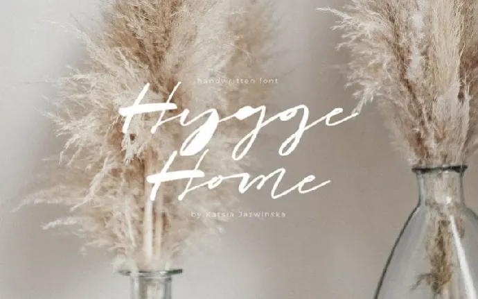 Hygge Home Brush font