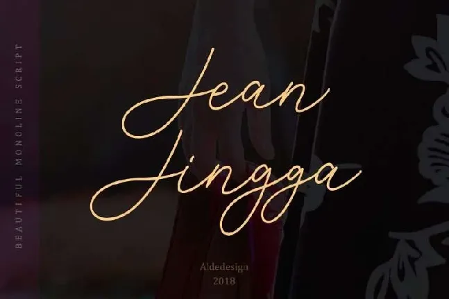 Jean Jingga Script Free font