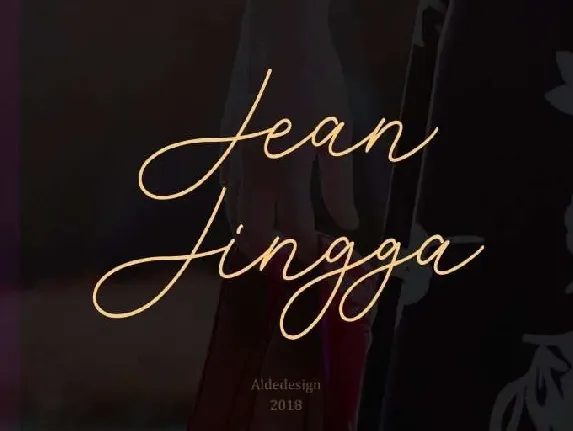 Jean Jingga Script Free font