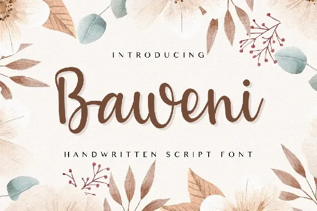 Baweni font