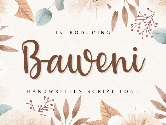 Baweni font