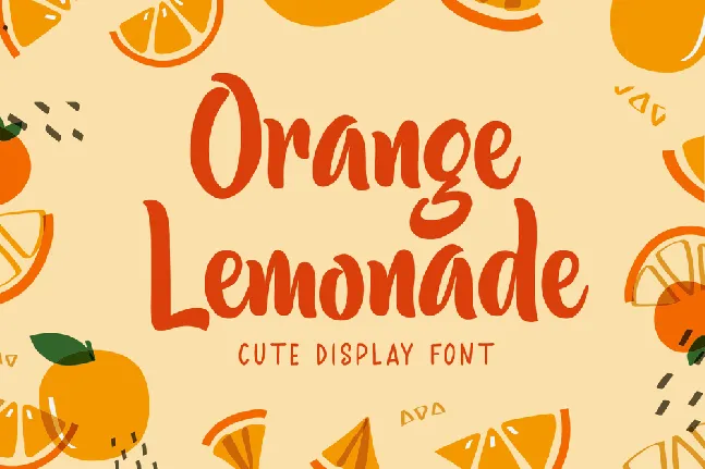 Orange Lemonade font