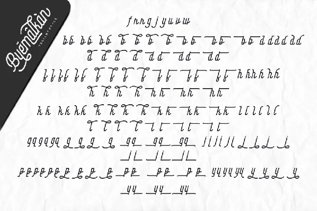 Byemalkan Demo font