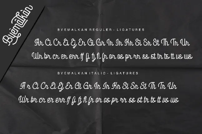 Byemalkan Demo font