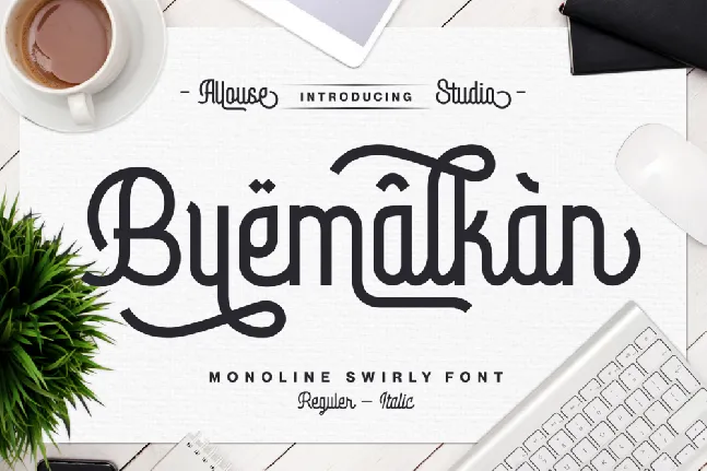 Byemalkan Demo font