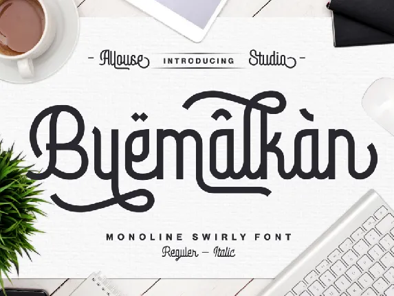 Byemalkan Demo font