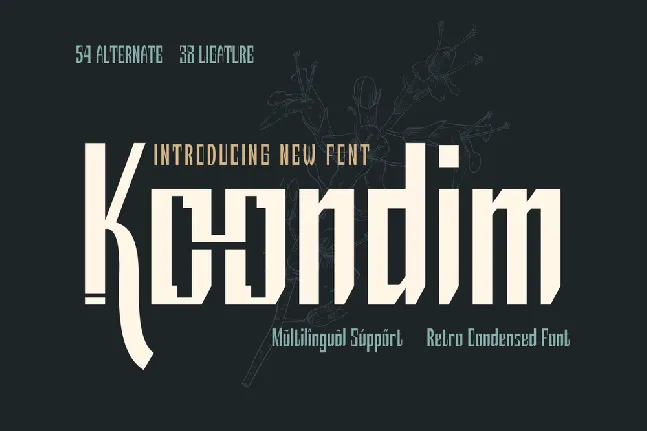 Koondimtrial font