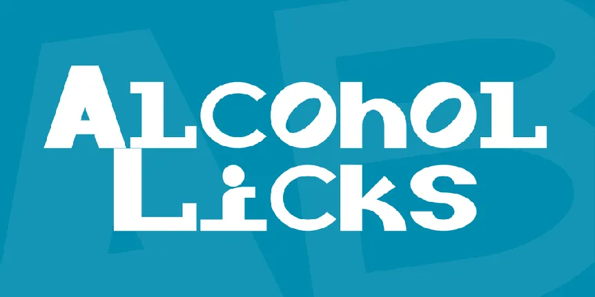 Alcohol Licks font