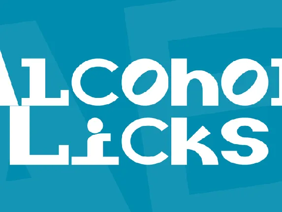 Alcohol Licks font