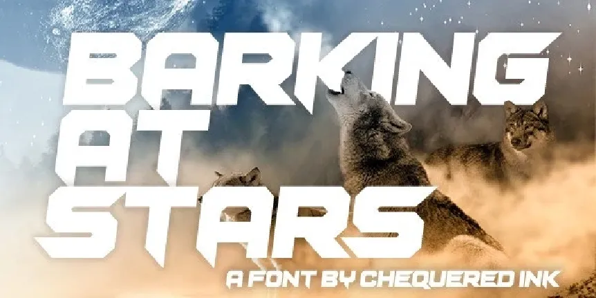 Barking At Stars font