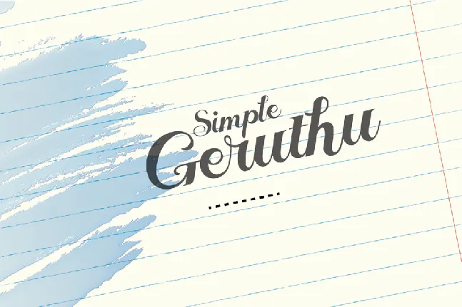 Simple Geruthu font