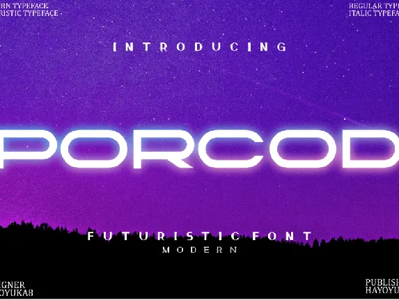 Porcod font