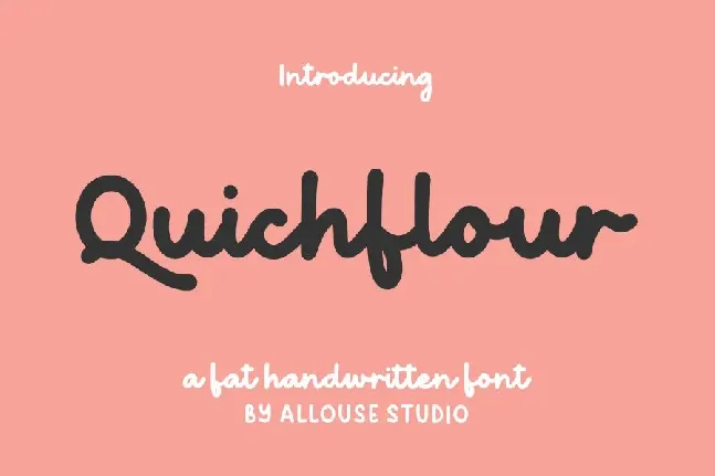 Quichflour font