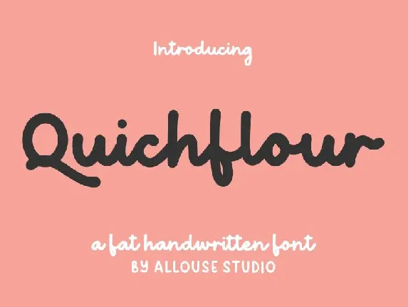 Quichflour font