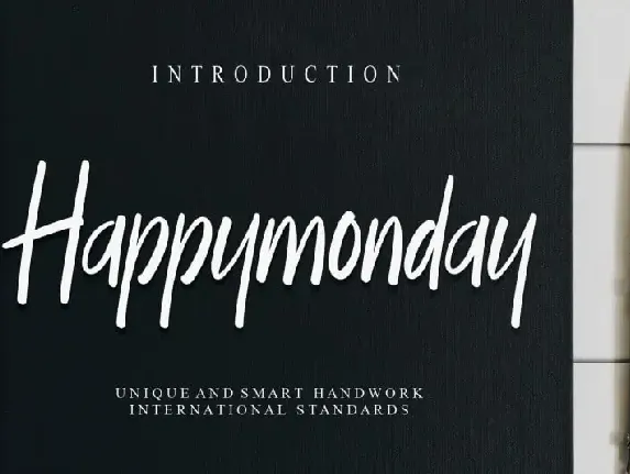 Happymonday Script font