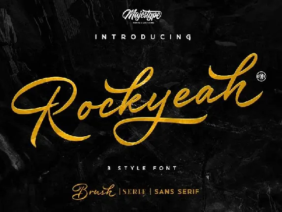 Rockyeah 3 Style font