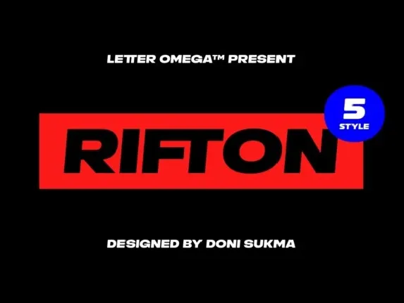 Rifton font