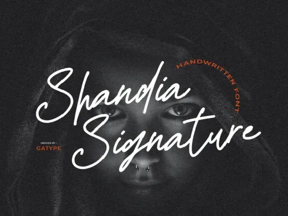 Shandia Signature font