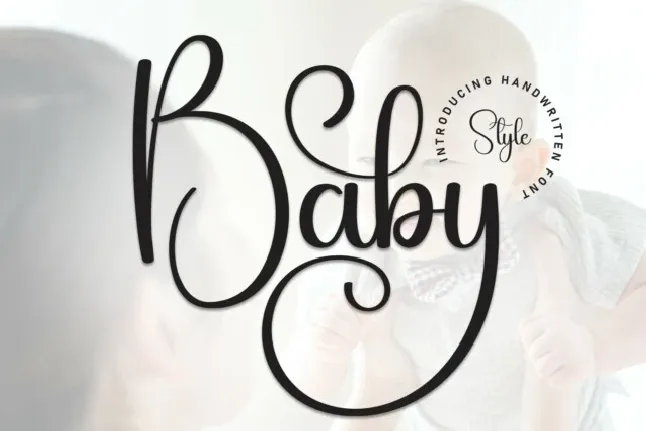 Baby Script font