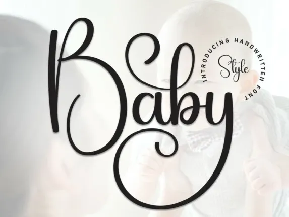 Baby Script font