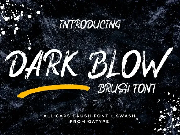 Dark Blow font