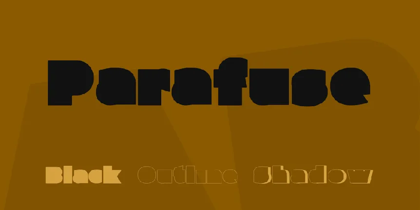 Parafuse font