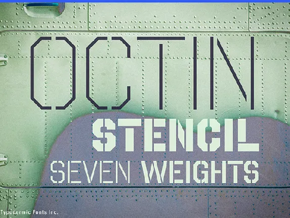 Octin Stencil font