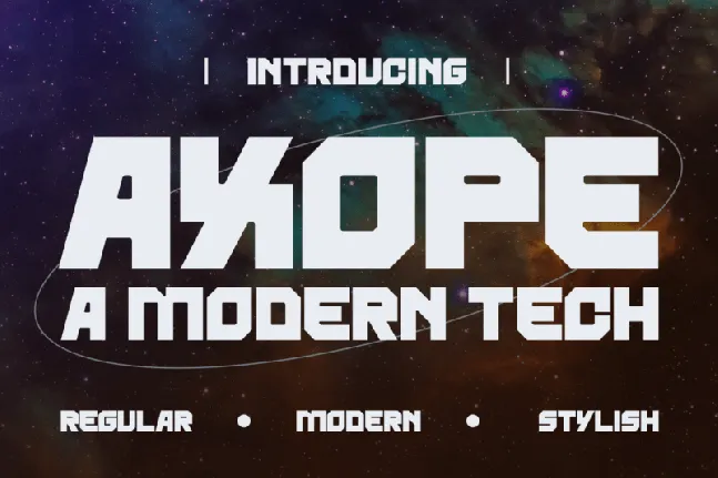 Axope Display font