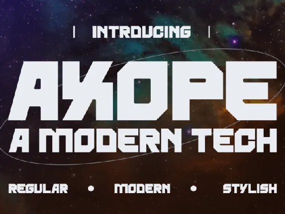 Axope Display font