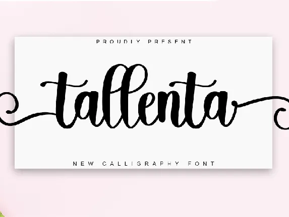 Tallenta font