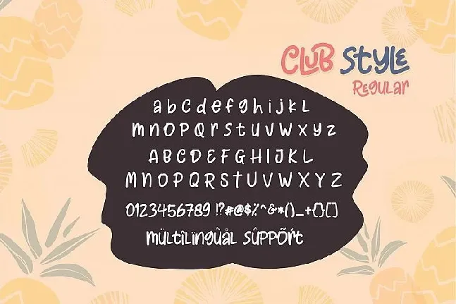 Club Style font