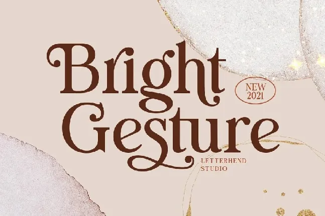 Bright Gesture font