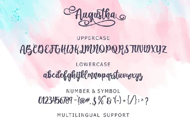 Augustha Script font